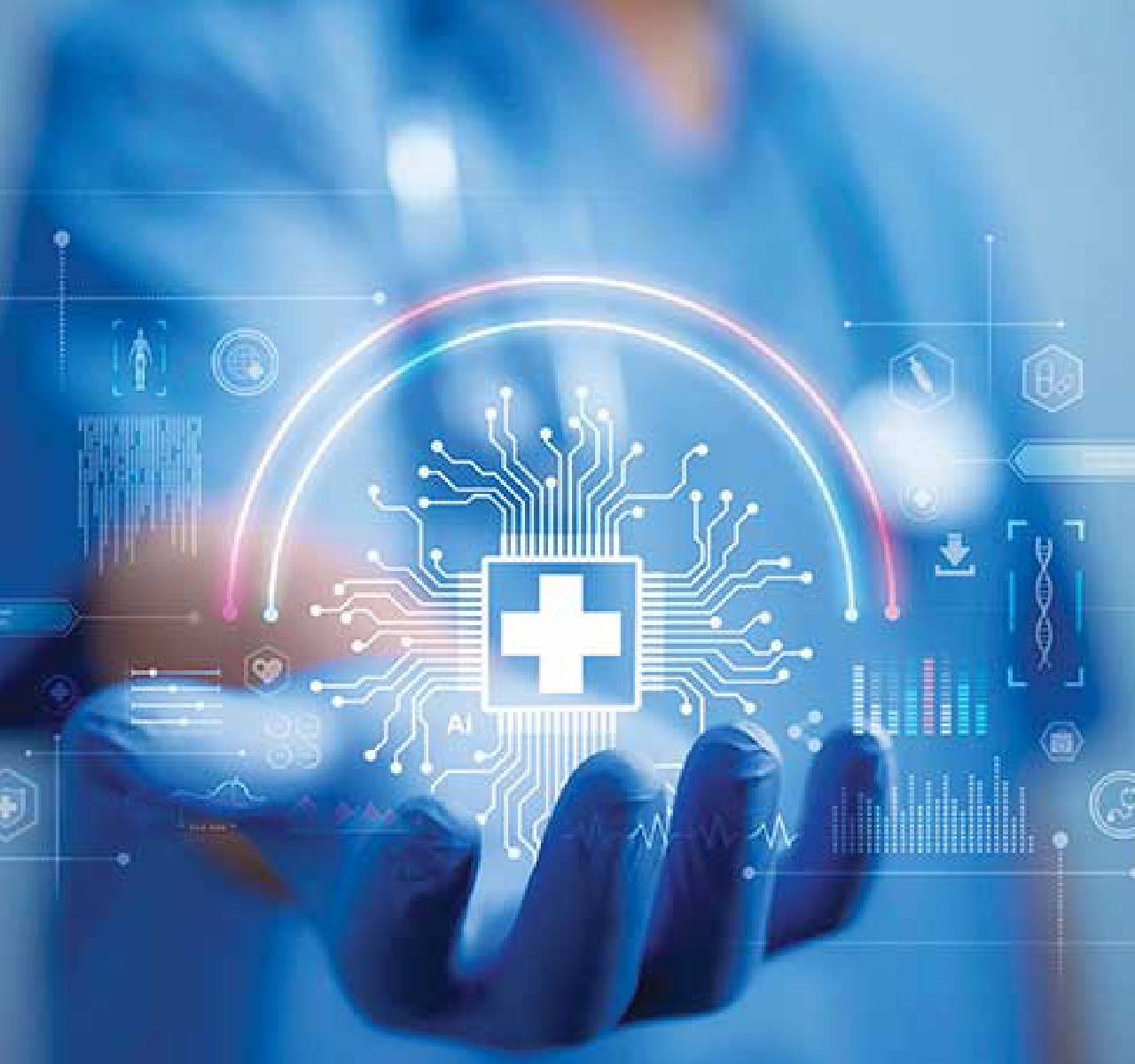 The diverse Peace Health Body team in a modern clinic